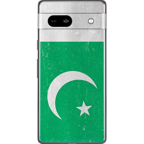 Pakistan Flag Distressed Google Pixel 7a Skin